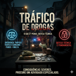 Saiba o que caracteriza o crime de tráfico de drogas, quais são as penas previstas na lei brasileira e como funciona a defesa em casos relacionados à Lei de Drogas.